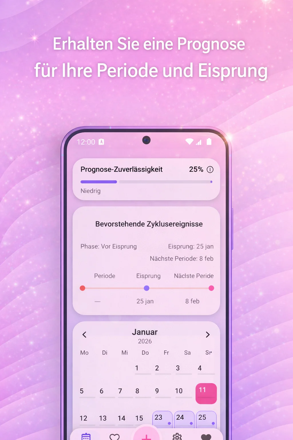RosyCycle App Screenshot 1